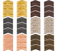 36 Pieces Magic The Gathering Antique Metal Token Counter MTG Keyword Counters Creature Stats Buff Tokens for CCG Card Gaming Accessories