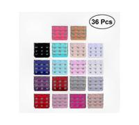36 Pieces Women's Bra Extenders for Adjusting Brassieres, Featuring 2 Hooks and 3 Hooks in 18 Assorted Colors