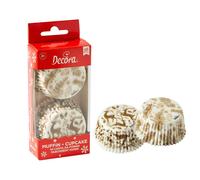 36 Pirottini per muffin natalizi in carta Elegant Xmas Decora Ø 5 cm
