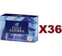 36 PZ SAPONETTA FELCE AZZURRA SAPONE SOLIDO PROFUMATO CLASSICO 100GR