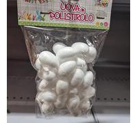 36 PZ Uova OVETTI da 3 CM in POLISTIROLO da Decorare Decorazione Pasqua Pasquale