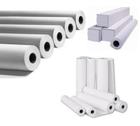 36 ROTOLI CARTA PLOTTER GR.80 H. CM. 61X50 MT ANIMA INTERNA 5 CM CAD HP CANON