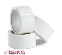 36 ROTOLI DI NASTRO ADESIVO SILENZIOSO BIANCO 50X132, SCOTCH IMBALLAGGIO PACCHI