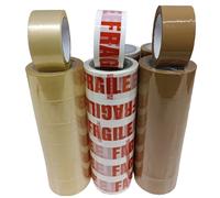 36 Rotoli Nastro Adesivo 48x66 12 Trasparente,12 Avana 12 Fragile Scotch
