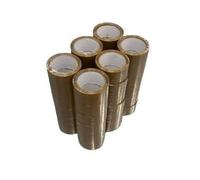 36 ROTOLI NASTRO ADESIVO IMBALLAGGIO 50mm x 66mt AVANA