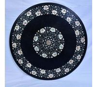 36 " Rotondo Marmo Centro Caffè Tavolo Top Inserto Pietra Dura Artigianato Work