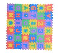 36 tappetini da gioco in schiuma EVA morbida, numeri, lettere, puzzle, tappetini da gioco, rivestimento per pavimenti, tappetini quadrati, tappetini da gioco per bambini e
