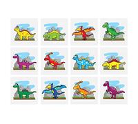 36 tatuaggi temporanei di dinosauri, per bambini, perfetti per le borse delle sorprese