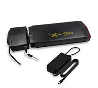 36 V 13 AH Batteria Bici Elettrica per Portapacchi con Caricabatterie, Interruttore di Accensione e Blocco di Sicurezza, Batterie per Biciclette Elettriche 26"- 28", per Motore 250 W 350 W 500 W 750 W