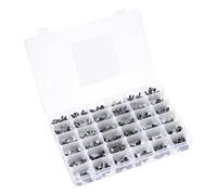36 Values Aluminum Electrolytic Capacitor Assortment Kit, 1000 Pcs 0.1uF to 1000uF Low impedance Leads Electrolytic Capacitors with Storage Box for DIY Repair, Black