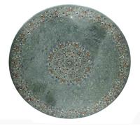 36 " Verde Marmo Centro Table Top Semi Precious Pietra Arte Handmade Arredo Casa