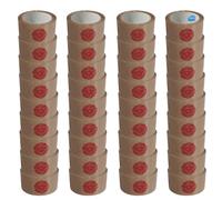 36 X Rotolo Nastro Adesivo Silent Sigillo Avana Ecommerce Imballo Trasloco_