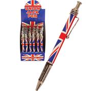 36 X Union Jack Bandiera Sfera Punto Della Penna Ve Giorno Anniversario Souvenir