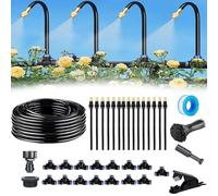 360° Adjustable Irrigation System for Garden, Automatic Watering Misting System, with Adjustable Nozzle Copper Sprinkler for Garden, Raised Bed, Lawn, Plants (15M)