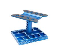 360° Adjustable RC Repair Workbench with Height Settings & Screw Organizer