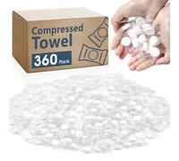 360 asciugamani compressi, mini compresse compresse usa e getta, asciugamani per il viso compressi, asciugamano da campeggio, salviette compresse portatili per casa, viaggi, sport all'aria aperta