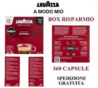360 CAPSULE LAVAZZA A MODO MIO INTENSO ORIGINALI LAVAZZA CAFFE ESPRESSO 10X36 PZ