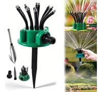 360° Coverage Precision Garden Irrigation Sprinkler, Automatic Multi-Arm Lawn Watering System, 360 Multi Directional Lawn Sprinkler, Automatic Rotating Lawns Sprinklers for Yard Large Area (1pc)