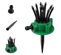 360° Coverage Precision Garden Irrigation Sprinkler, Automatic Rotating Lawn Sprinkler, Adjustable Multi-Head Garden Sprinkler System for Yard Garden, Lawn, Roof Cooling & Summer Outdoor Play (1Pcs)