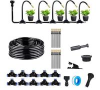 360° Curved Garden Automatic Irrigation System, Garden Watering System, Watering Sprinkler System for Outdoor Plants, for Garden, Yard, Lawn, Greenhouse (32.9Ft Set)