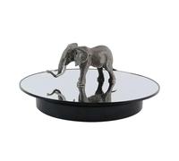 360 Degree Motorized Rotating Display Stand Adjustable Speed and Quiet Without Noise,for Jewelry Photography Products Model Cake(Black)