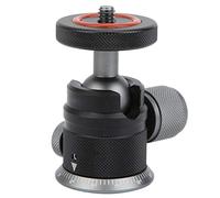 360 Degree Rotatable Ball Head Mount | Aluminum Alloy 1 / 4in Screw for Camera Tripod/Illumination Stand/Flash | 180° Vertical Adjustment, Rubber Loop Protection
