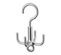 360-Degree Rotatable Purse Hanger, Closet Tie Rack Holder with Hooks, Space-Saving Bag Storage Hook, Multifunctional Accessory Organizer, Durable Closet Hanger for Purses