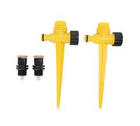 360 Degree Rotating Garden Sprinkler | Ground Plug Type for Drip Irrigation/Lawns/Flower Beds | Adjustable Spray Range & Atomization | 2 - Pack McGonagall Sprinkler Head