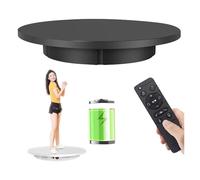 360 Degree Rotating Turntable Display Stand, Remote Control Speed Adjustment 22~60 Seconds Turn, for Photography Products and Shows(Black)