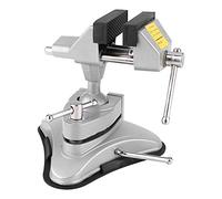 360 Degree Rotating Vise Clamp | 70mm Jaw Width Aluminum Alloy Workbench Clamp for Woodworking/Welding/Metalworking | Secure Grip Rubber Handle & Solid Plate Base