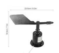 360 Degree Wind Transmitter, Anemometro con Uscita 0-10V, Cavo Patch 0,7m - Sensore di Umidità 0-10V, Alta Precisione per Stazioni Meteorologiche e Ambienti Esterni (1-5 V (5 V Alimentation 360
