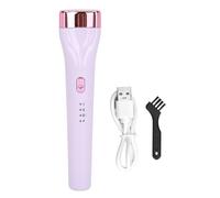 360 Degrees Push Heated Eyelash Curler Long Lasting 3 Temperature Gears Push Up Eyelash Curler with Brush (Viola)