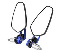 360 ° di rotazione 7/8 "22mm manubrio universale per moto specchietto retrovisore- specchietti laterali per specchietti laterali(Blue)