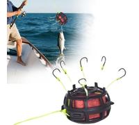 360 ° Galleggiante Esca Gabbia Gancio Da Pesca Inversa Fondo Esterno Pesca Sport Esca Polvere Gancio Cubi Per Carico E2k2 Cage Con Pellet