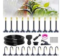 360° Kit irrigazione automatica per giardino, irrigazione a goccia, irrigazione esterna, irrigazione a goccia, irrigazione a goccia, kit irrigazione a goccia. 10M US