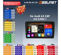 360 Macchina Fotografica AI Lettore Intelligente 2din Android Autoradio per Audi A3 8P 2003- 2011 S3 RS3 Sportback Autoradio GPS Carplay 4G WIFI