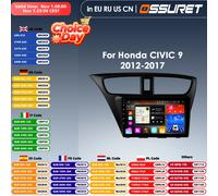 360 Macchina Fotografica AI Lettore Intelligente Carplay Auto 4G 2din Android Autoradio per Honda Civic 9 FK FB 2012 - 2017 Autoradio GPS Stereo