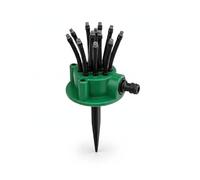 360° Multi-Directional Lawn Sprinkler for Yard & Garden, Precision Garden Irrigation with 12 Flexible Spray Nozzles, Secure Ground Spike Design for Customizable Grass Coverage (1PC)