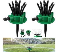 360° Multi-Directional Lawn Sprinkler Precision Garden Irrigation,Coverage Precision Garden Irrigation Sprinkler for Hose Yard Grass, Adjustable Yard Watering Tool for Grass,Patio Plants Gift (2PCS)