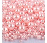 360 perline rotonde in plastica senza fori, perline colorate per fai da te, accessori fai da te, decorazioni per matrimoni, battesimi, feste, vasi, decorazioni da tavolo, rosa