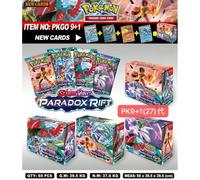 360 pezzi/40 pezzi Carte da collezione, Buste Booster Pokémon PTCG Greninja, Carte Inglesi Charizard Shrouded Fable, Scatola Display Carte Pokémon, Carte di Espansione Pokémon 05*360 pezzi[Copertura s