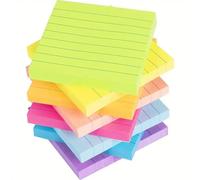 360 pezzi di carta colorata per note da 7,6 x 7,6 cm, carta adesiva a righe, piccoli blocchi note promemoria sul frigorifero notebook calendario taccuini colorati