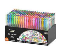 360 pezzi Set di penne gel, Shuttle Art 180 colori penna gel set Plus 180 ricariche colore perfetto per libri da colorare, scarabocchi disegno arte marcatori