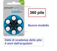 360 pile Power One 675 PR44 Implant plus per impianto cocleare cochlear