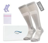 360 RELIEF Calze a Compressione Graduata Donna et Uomo - Classe 1 Calzini Compressione Per Corsa, Calcio, Yoga - Supporto quotidiano con Sacco per il bucato