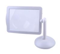 360掳 Rotate 3X Reading Magnifier Hands-free Magnifying Glass 2-LED Table Lights