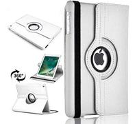 360 Rotate Caso Per Apple iPad Air (2013) 1a Generazione 9.7" A1474 A1475 A1476 Pelle Stand Folio Cover (Bianco)