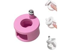 360° Rotating Cat Eye Magnet for Nail Polish,Beginner Friendly Nail Tool,Automatic Glass Bead Suction,Uniform Magnetic Force,Excellent Light Absorption,Easily DIY Glossy Cat Eye Effect (pink)