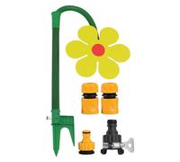 360° Rotating Daisy Garden Sprinkler, Fun Outdoor Watering Toy and Yard Irrigation System for Patio Lawn Backyard Farm Playtime and Plant Hydration for Kids Pets