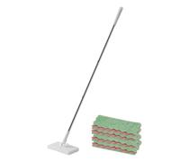 360 Rotating Flat Mop - Reusable Long Handle Quick Cleaning Floor Mop Set, Multi Sarface Dust Removal Tool for Tile Hardwood Laminate Floors | Living Room Cleaning, Bathroom Care, Office Use